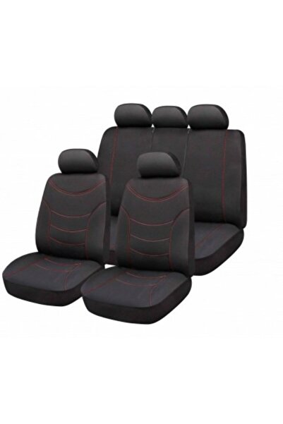 Bottari Set huse universale pentru scaune, negru/roșu