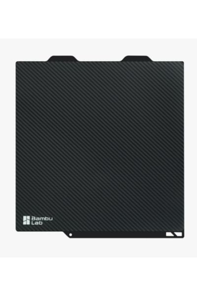 Bambu Lab A1 mini 3D printer printing plate, 3D effect, Carbon Fiber Surface texture