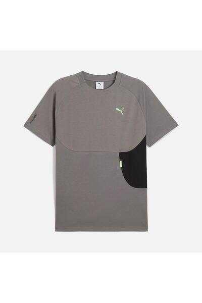 Puma 629673-79 Tech Pocket Tee Erkek T-shirt Gri