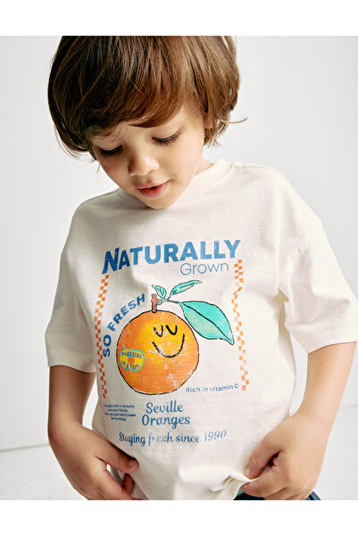 Marks & Spencer Pamuk Karışımlı T-Shirt (2-8 Yaş)