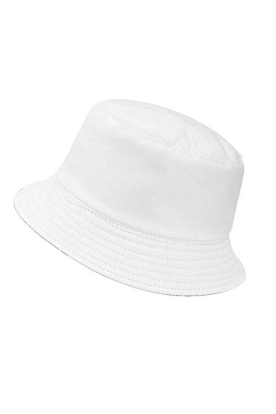 OEM Reversible bucket hat, casual, unisex, lightweight, 2 in 1, White - Black
