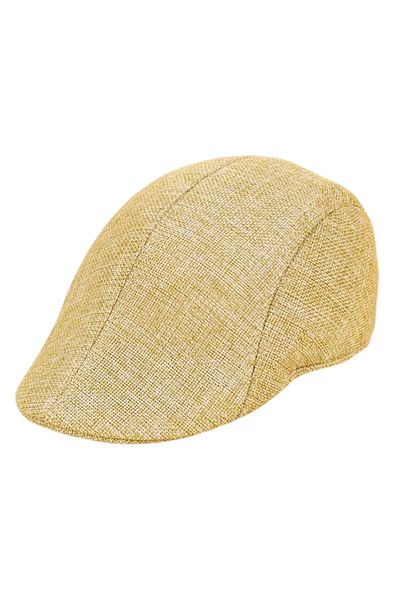 OEM Men's retro casual style beret, breathable material, standard size, Beige