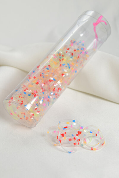 signoraerica Şeffaf Puantiyeli Balon Lastik Toka