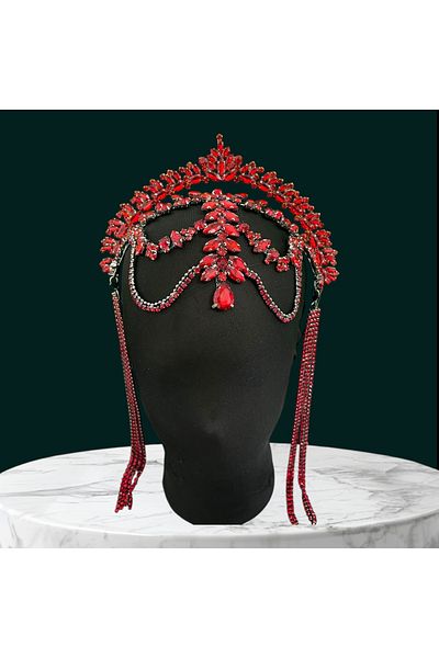 Sabek Bujiteri After Party Bridal Crown with Forehead, Henna, Engagement, Promise, After, Bride, Party Crown