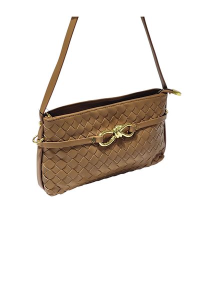 OUEEN ELİZABETH ''Small Size'' Front Body Knitted Women's Hand- Shoulder Bag
