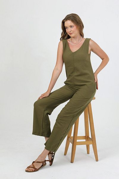 TANISA Salopetă de in Zomeria Suzi TNS-4448