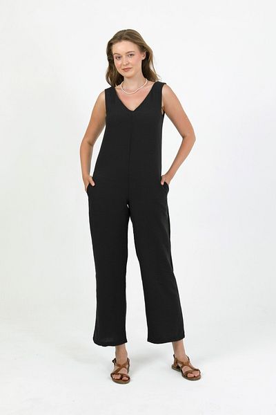 TANISA Zomeria Suzi Linen Jumpsuit Tns-4448