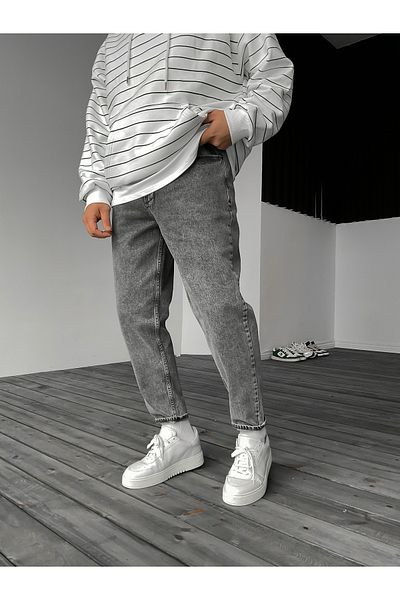 XPUPPETWEAR Men's Gray Boyfriend Jeans