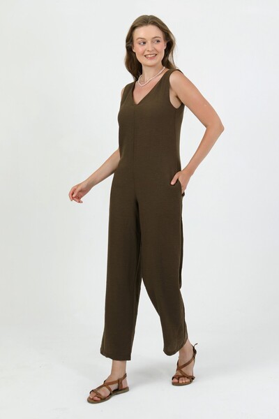 TANISA Zomeria Suzi Linen Jumpsuit Tns-4448
