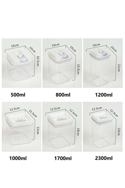 Yelajoy 9-Piece Storage Container Set, With Lid, High-Quality Acrylic, For Storing Snacks, Grains and Spices