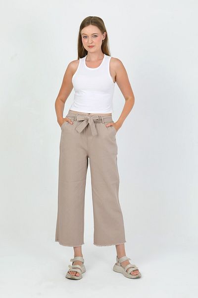 TANISA Zanosa High Waist Gabardine Casual Trousers Tns-4449