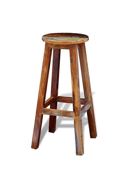 vidaxl Bar Stool Solid Reclaimed Wood