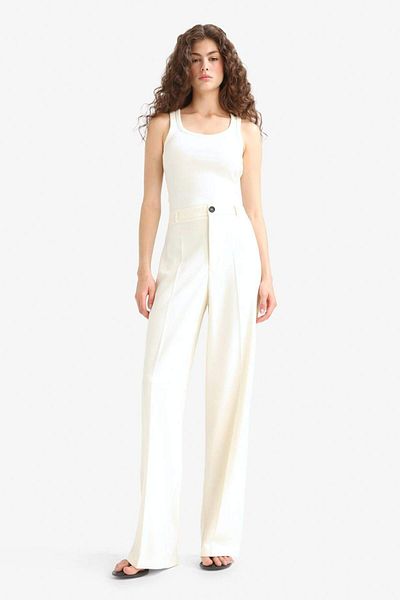DeFacto Straight Fit Fleto Pocket Normal Waist Standard Length Trousers F6214Ax25Au