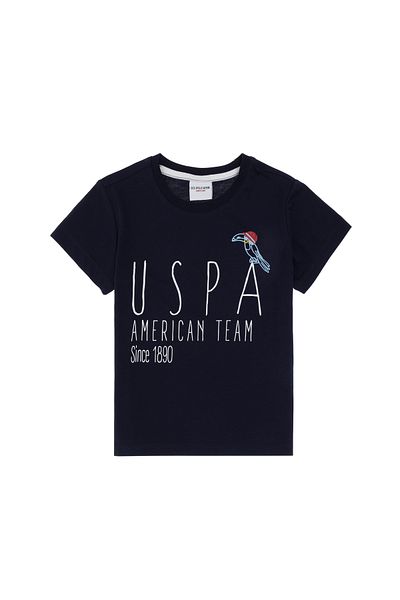 U.S. Polo Assn. Boy's Crew Neck Navy Blue T-Shirt 50307267-Vr033