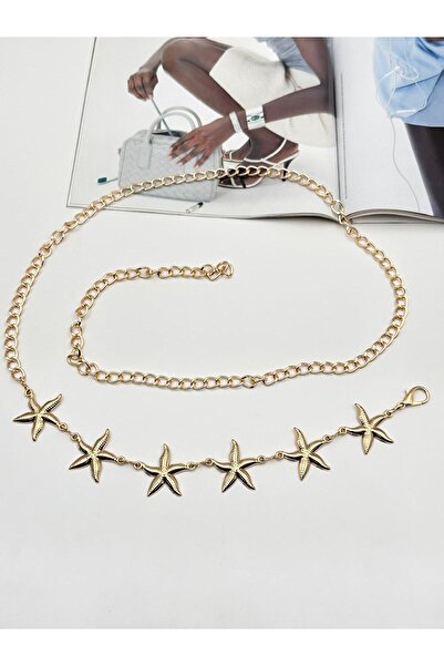Desre Moda Curea cu lanț stea de mare pentru femei Curea rochie Curea cămașă