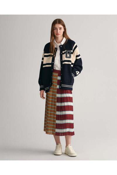 Gant Striped Pleated Skirt