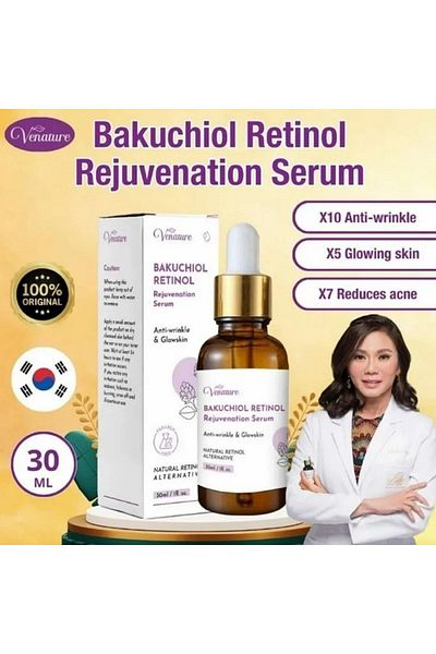 VeNatura Venature Bakuchiol Retinol Rejuvenation Serum Anti-Wrinkle & GlowSkin 30 ml