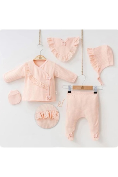 Yağmur Giyim طقم خروج من المستشفى مكون من 5 قطع من القطن بنسبة 100% من بريتي ...