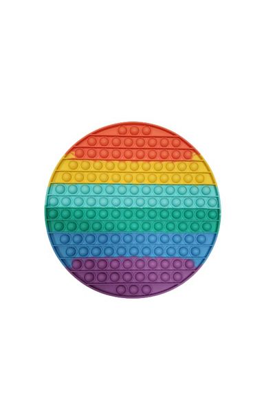 OEM Jucărie Fidget Push Pop Bubble, Pop It, Antistres, Silicon, Formă de Cerc, 142 de bule, Multicolor