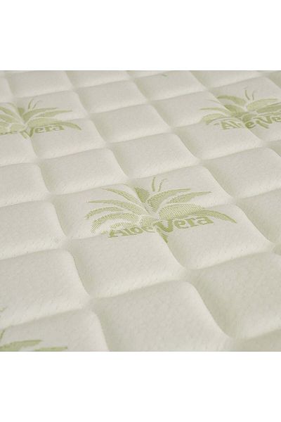 Danube Home Aloevera Pocket Spring Mattress 160 x 200 x 25 cm | Queen Bed Mattress | Medium Soft Feel