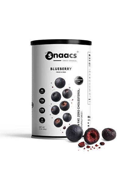snaacs Whole Freeze-Dried Blueberries | No Added Sugar | Tart & Crunchy - Pac...