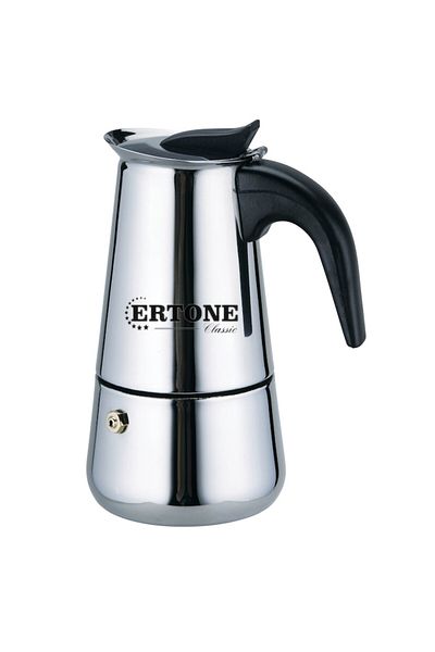 ertone Filtru manual de cafea din inox, 12 cești