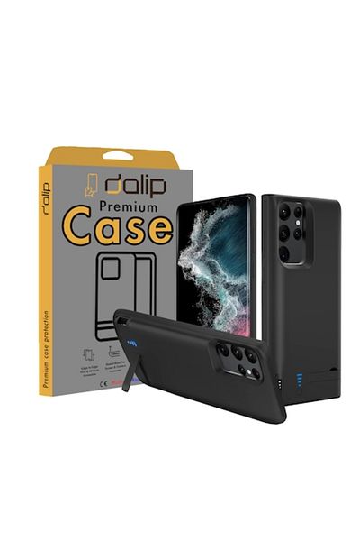 dalip Husa pentru Samsung Galaxy S21 Ultra, Flash Bank, TPU, 5000mAh, Negru