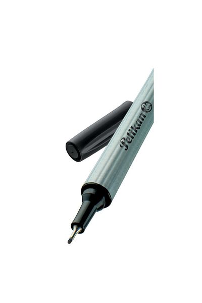 Pelikan Fineliner 96, Culoare Negru, Material Plastic, Vârf 0,4 mm, Piesă unică