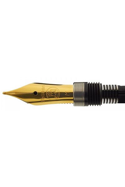 Pelikan Fountain Pen Nib M, Color Gold, Material Stainless Steel, 18K Gold-Plated, Compatible with M200