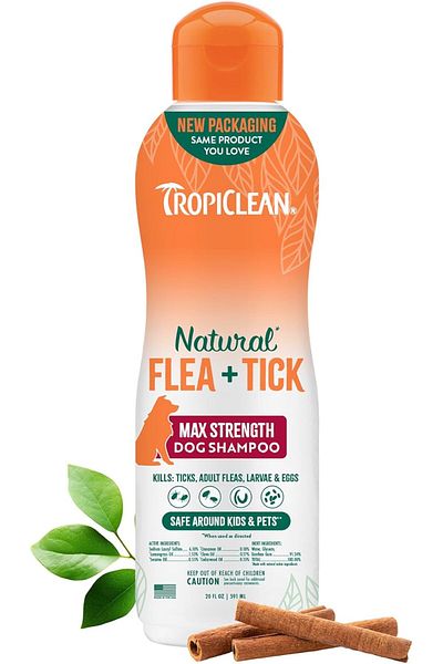 Tropiclean Maximum Strength Shampoo for Dogs, 20 oz