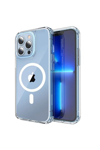 Dali Husă de protecție pentru Apple iPhone 13 Pro Max, MagSafe Pro, silicon, alb-transparent