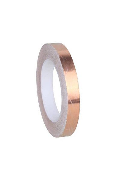 OEM Banda de cupru cu adeziv pe o parte, 15 mm x 10 m