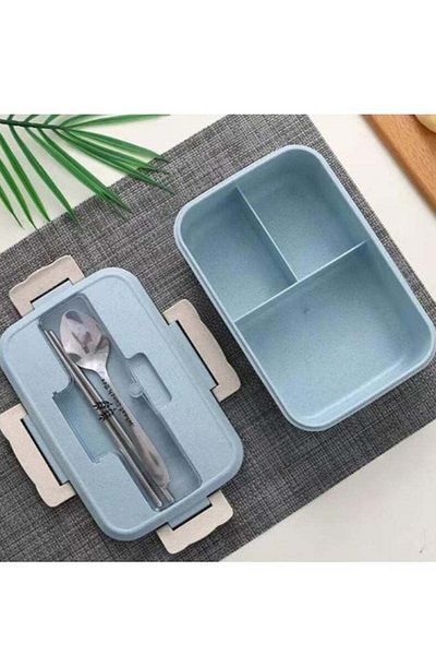COOYA 1200ml Lunch Box, Safe and Non-toxic Material, Suitable for Children, Adults, blue ,Microwave Safe