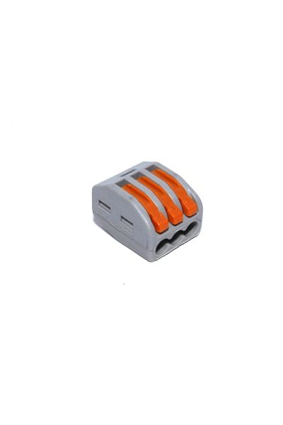 OEM Set 10 conectori pentru conductori electrici, 3 pini, compatibil Wago