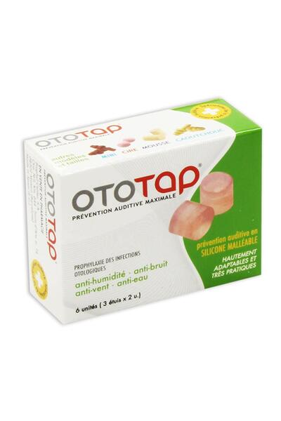 Prohima سدادات أذن أوتو تاب سيليكون، 6 قطع/علبة