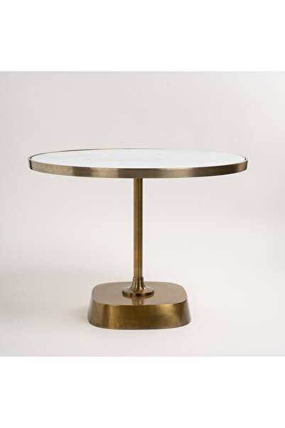 homez Metal And Marble Coffee Table - 60*60*45 cm