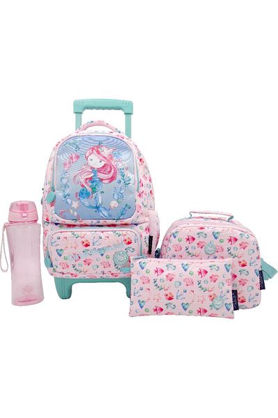 Atrium Mermaid Classic 4-in-1 Value Set Trolley Bag with Accessories – 14 Inch