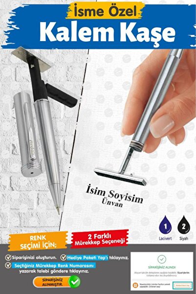 t tuğset etiket İsme Özel Kalem Kaşe İsim Kaşesi -Stamp Writer-T1470