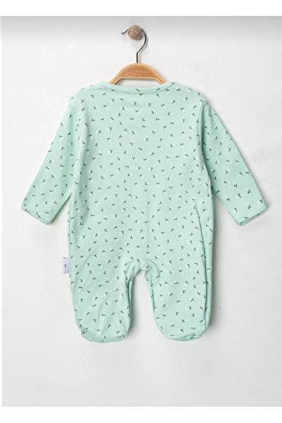 Baby Wings 100% Cotton Snap Booties Floral Themed Jumpsuit 3 Piece Set