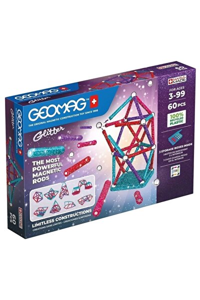 GEOMAG لعبة الذكاء المغناطيسية اللامعة من CEYLAN ADAM، 60 قطعة