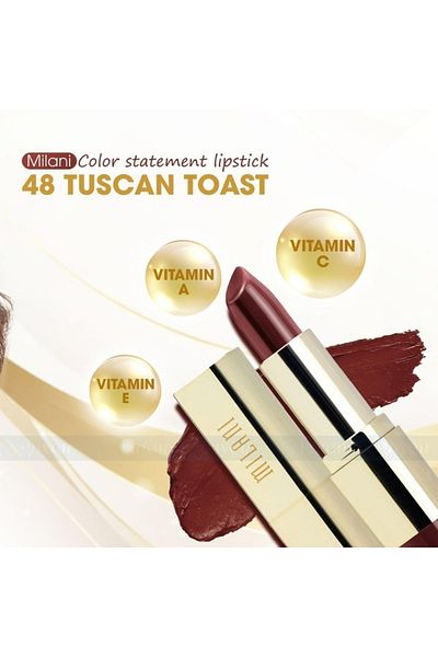 MILANI Color Statement Matte Lipstick 48 Tuscan Toast – Cruelty-Free, Bold, Nourishing 5g
