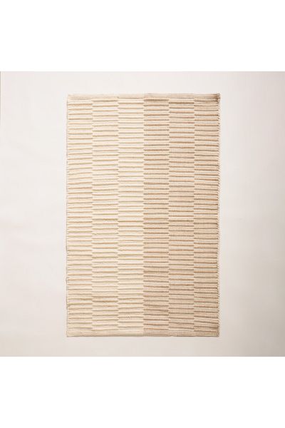 Cottage Hand-woven rug size 120*75cm beige