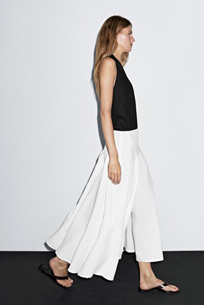 Massimo Dutti Kontrast uzun elbise