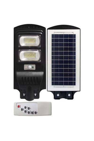 MasterLED Lampă stradală, panou solar, LED 100W, lumină 6000K, 2000lm, teleco...