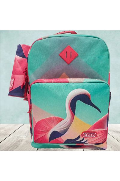 Roco Swan Art Backpack with Accessory