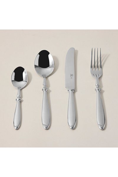 LA MESA silver stainless steel cutlery set 16