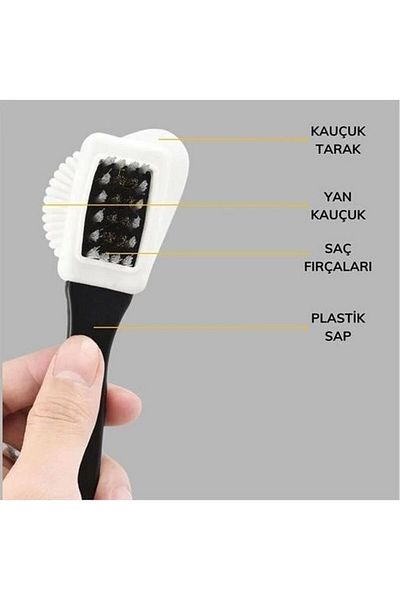 sonx Double Sided Practical Portable Suede Nubuck Leather Boots Boots Shoes Cleaning Care Brush