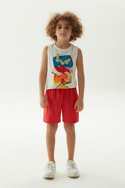 Nebbati Boy Red Shorts