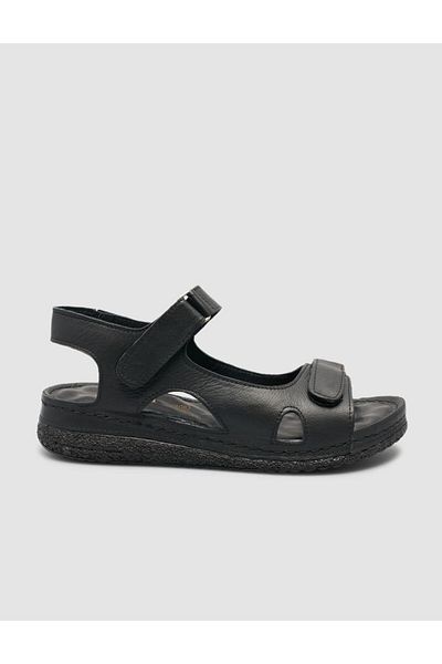 Cabani 100% Genuine Leather Black Women's Sandals