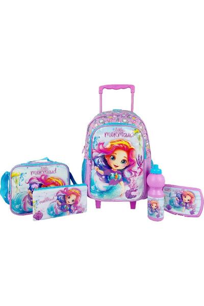 Roco Little Mermaid 5-in-1 Value Set Trolley Bag with Accessory Purple/Blue